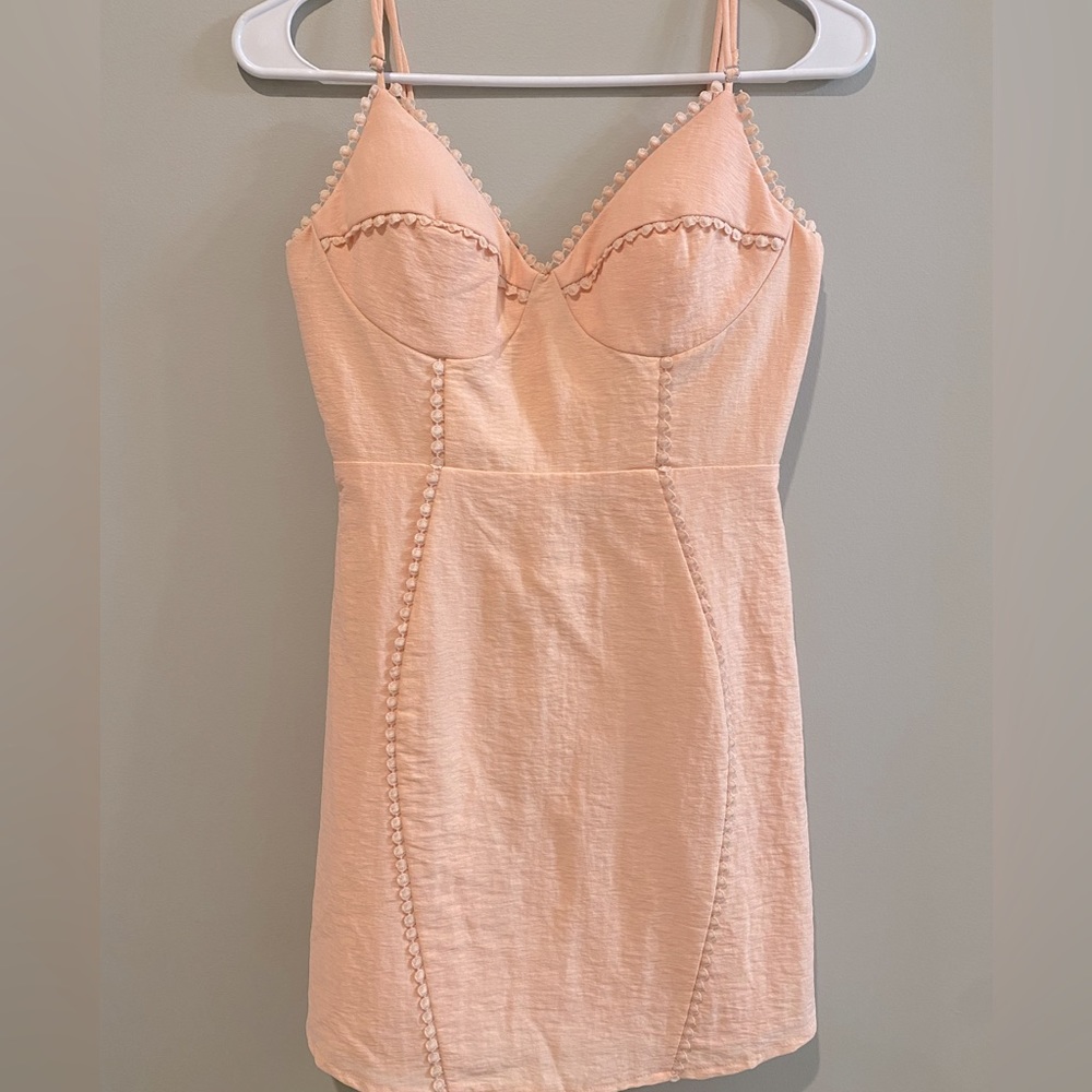 NWT! Hello Molly light pink mini dress XS